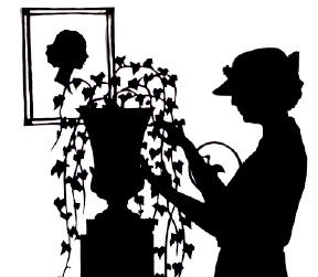 Silhouette of Virginia Hamill Johnson